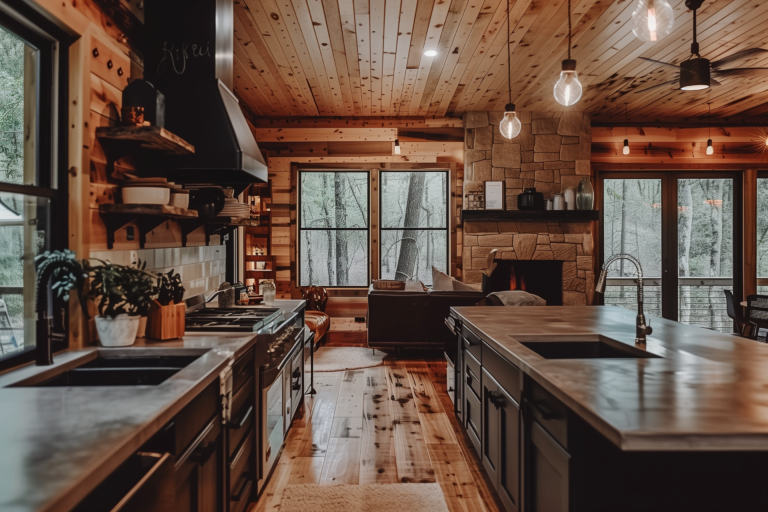 cherry log GA airbnb interior