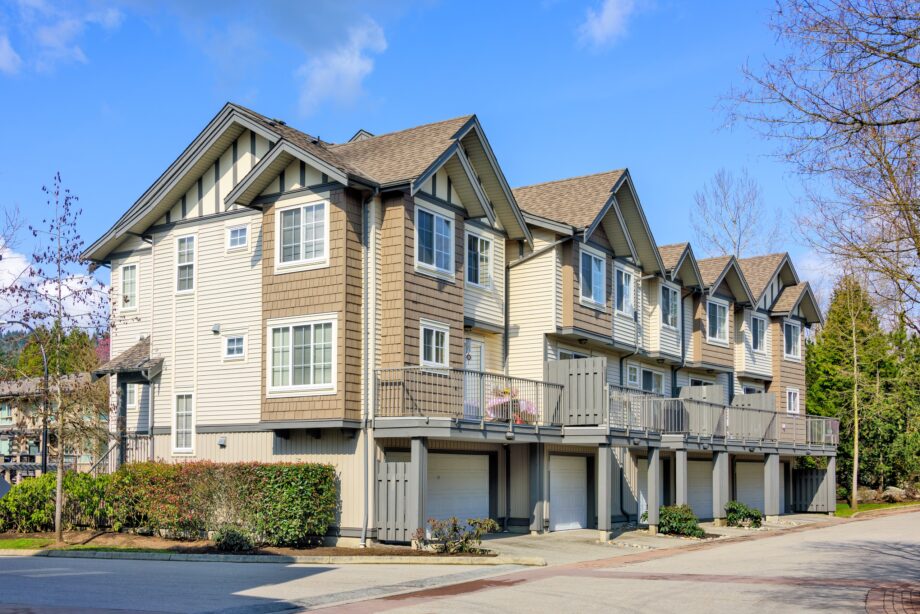 A townhouse complex